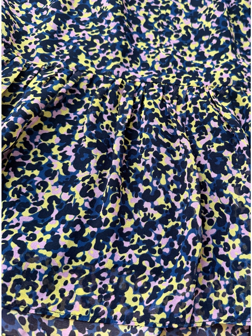 Scotch&Soda Abstract Multicolour Ruffle Mini Skirt Size L - Picture 7 of 7